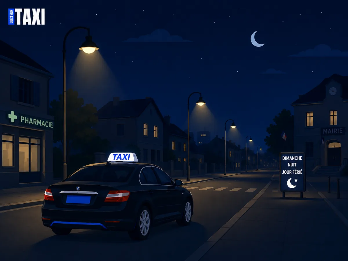 Taxi conventionné la nuit ou le dimanche : est-ce possible ?